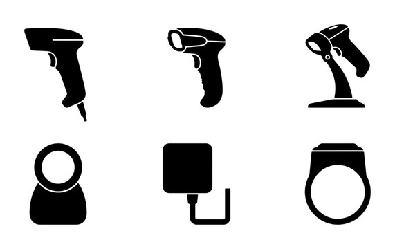 Collection of barcode scanners and POS terminals