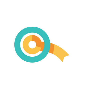 Stylized windsock graphic
