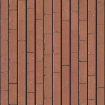 Red brick wall texture displays a repeating vertical pattern with mortar joints brickwork bricklaying masonry