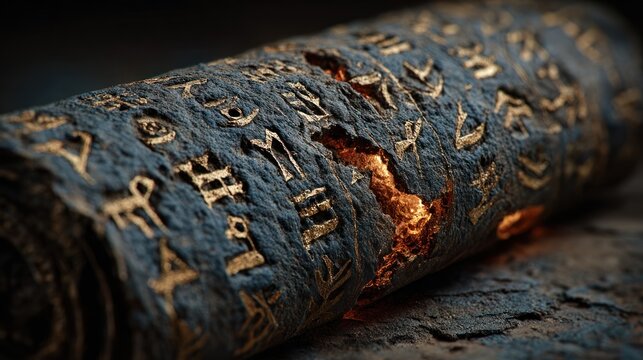 Ancient Parchment with mysterious symbols.