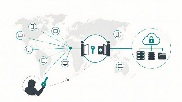 Global multi factor authentication protection concept