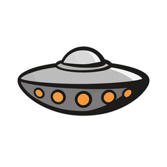 Cartoon UFO illustration © Abrauw