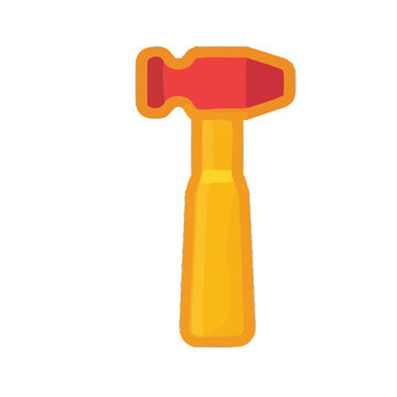 Stylized hammer illustration