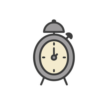 Classic alarm clock icon