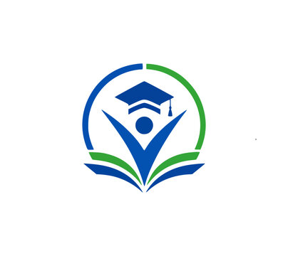 Professional Academic School Student Success Vector Logo Template