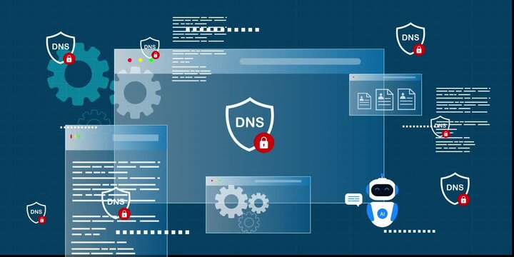 AI agent powerd  DNS Network Security Warning Technology Interface