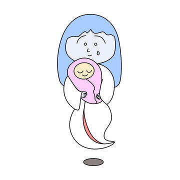 うばめとりのベクターイラスト