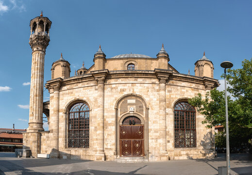 Panoramic view of Aziziye Mosque historic landmark in Konya Turkey