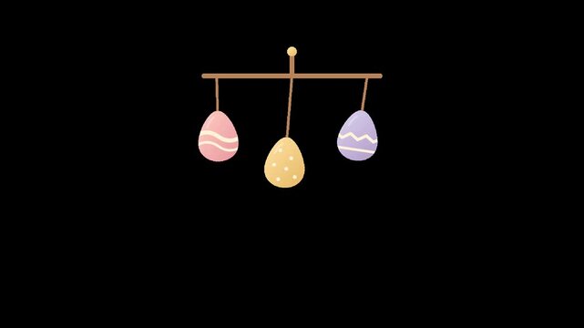 Hanging Easter Egg Mobile Animation