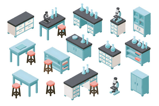 Innovative Laboratory Workspace: Essential Equipment and Tools for Scientific Research and Experiments in Modern Science Education