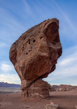 Unique Balance Rock Formation At Lees Ferry Arizona Recreation Area