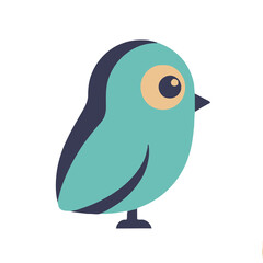 Obraz premium Stylized cartoon bird illustration