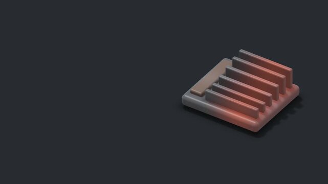 Heat transfer across a graphite heat sink with left copy space
