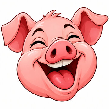 cartoon pig head