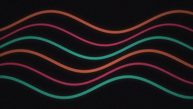 Colorful wavy lines create an abstract patterned background texture