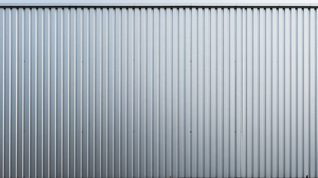 Corrugated Silver Metal Siding Wall Texture Background