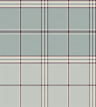 Pale Blue and Cream Tartan Pattern with Subtle Dark Lines in Geometric Textile Design