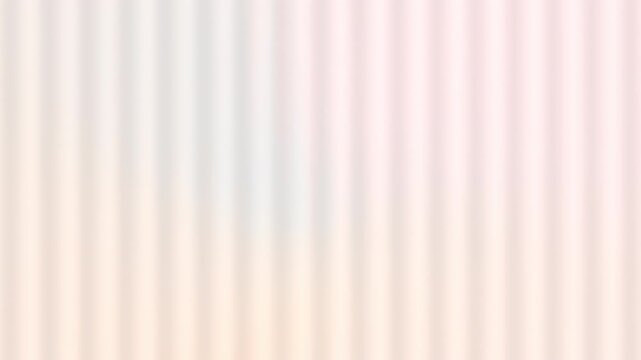 Seamless loop pearl fluted glass background with soft pastel gradient, elegant reeded frosted glass motion texture for luxury cosmetic branding, beauty spa, light mode UI presentation 4K