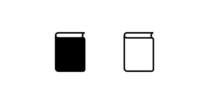 Minimalist book line and glyph icons representing reading resources.