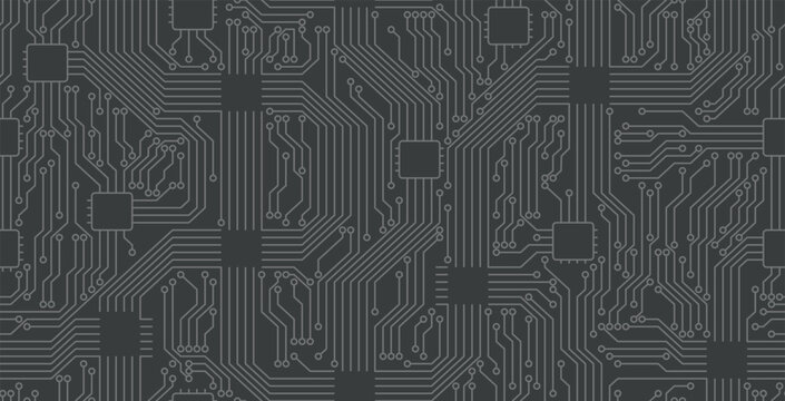 Seamless technology board frame on a blackboard.
