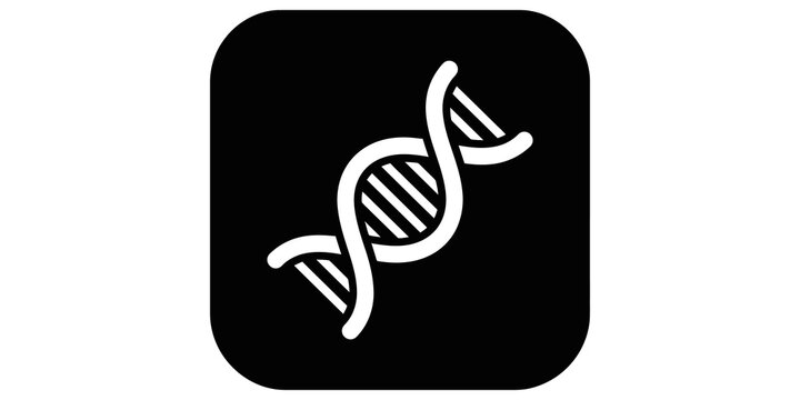 Helical dna structure icon depicting scientific research and biology study.