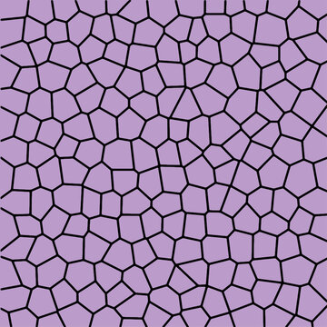 Abstract Geometric Pattern with Irregular Polygons and Purple Background for Design Use