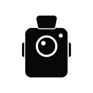 Vector illustration of a body camera on white background