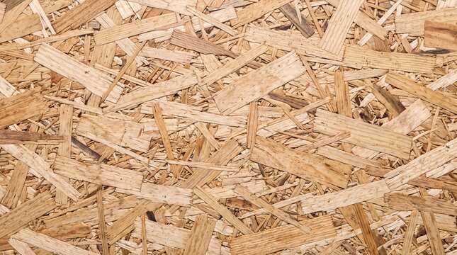 Textured Oriented Strand Board Surface Close Up Background Material for Construction and Architecture Projects