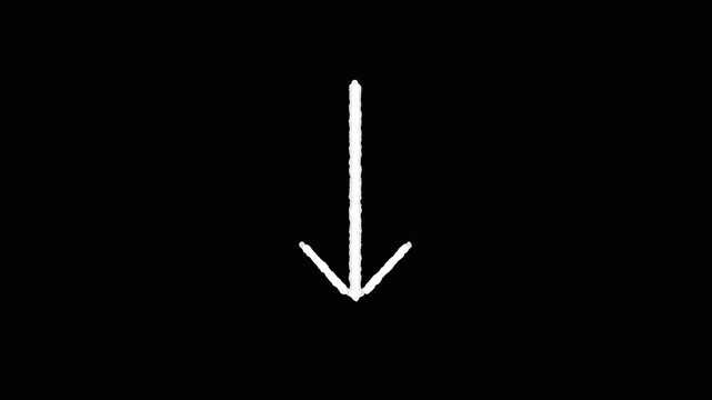 Hand drawn animated arrows indicating direction and flow. 4K