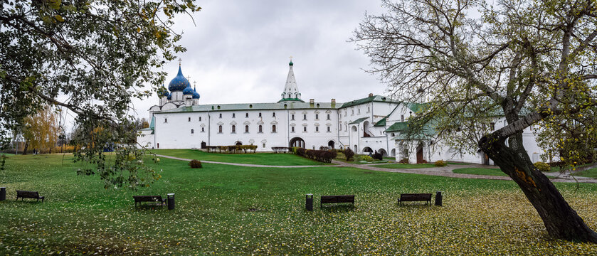 view of the Kremlin Museum complex and the Cathedral of the Nativity of the Blessed Virgin Mary