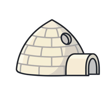 Cartoon Igloo Illustration