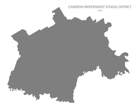 Cameron Independent School District Map, Texas, USA