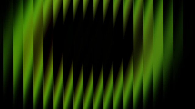 Abstract green vertical stripes background with soft gradient lighting and deep shadows, modern minimalist design for digital wallpaper or graphic texture