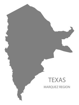 Marquez Region Map, Texas, USA