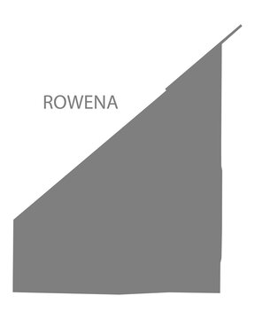 Rowena City Map, Texas, USA