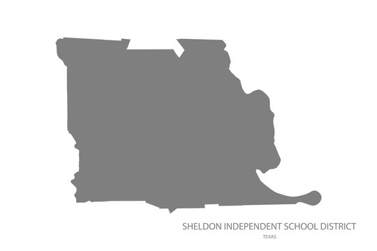 Sheldon Independent School District Map, Texas, USA