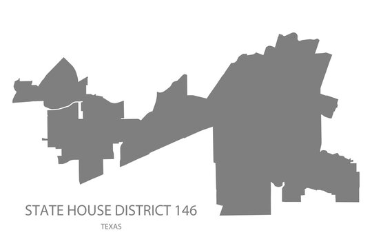 State House District 146 Map, Texas, USA