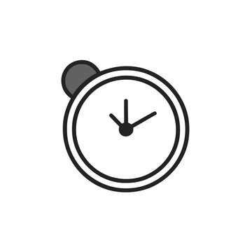 Alarm clock with bell icon