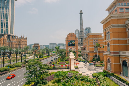 Eiffel Tower replica at The Parisian Macao resort and casino in Cotai, Macau, China - 4 September 2026.