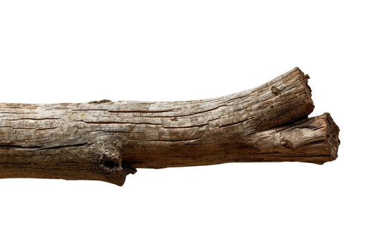 Broken weathered tree log