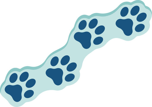 Animal Paw Print Pattern Vector Design