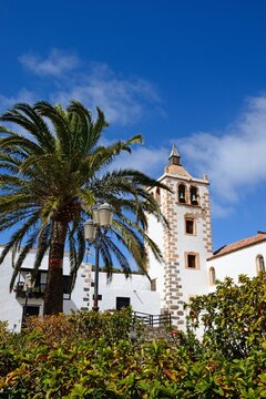 Santa Maria church in the Plaza Santa Maria, Betancuria, Fuerteventura, Canary Islands, Spain, Europe