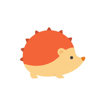 Stylized cartoon hedgehog