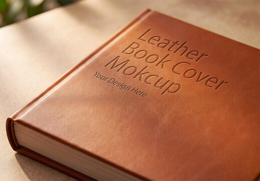 Leather Hardcover Book Mockup