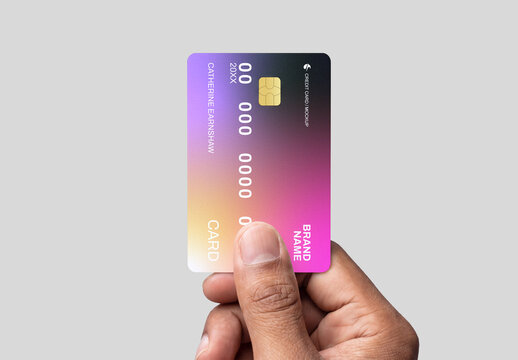 Modern Credit Card Branding Mockup