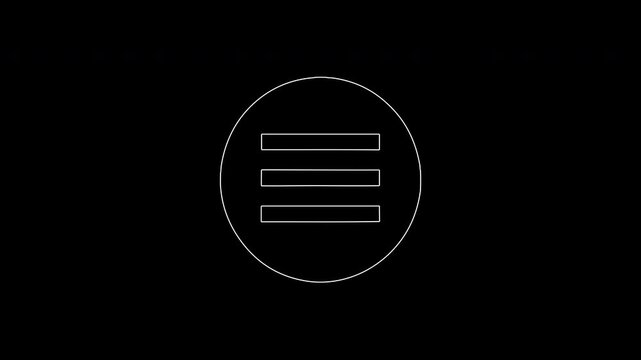 Hamburger menu button animation for ui design
