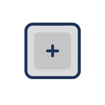 Plus sign icon on rounded square