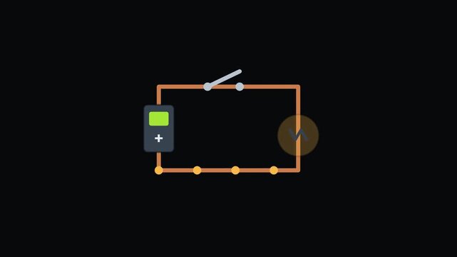 Simple circuit - Physics, Chemistry and Maths Classroom Teaching Diagrams