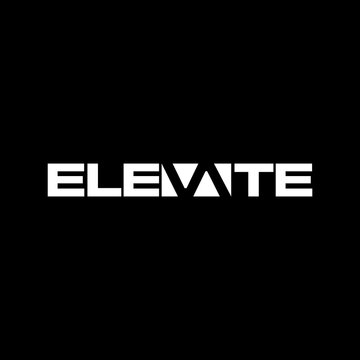 elevate lettering typography with word mark elevate logo design