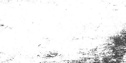 Obraz premium black and white distressed grunge texture background with heavy noise speckles bottom smudge corner overlay photo effect